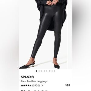 Spanx Faux Leather Leggings